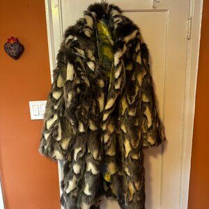 full length faux fur coat